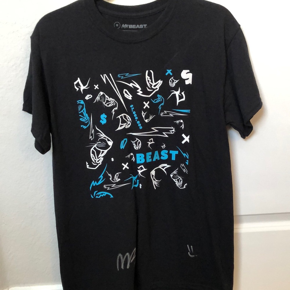 MrBeast signed shirt